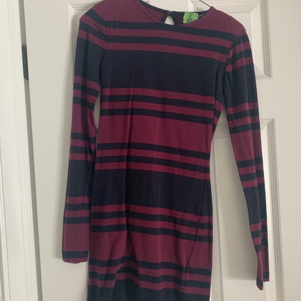 Long sleeve body con dress